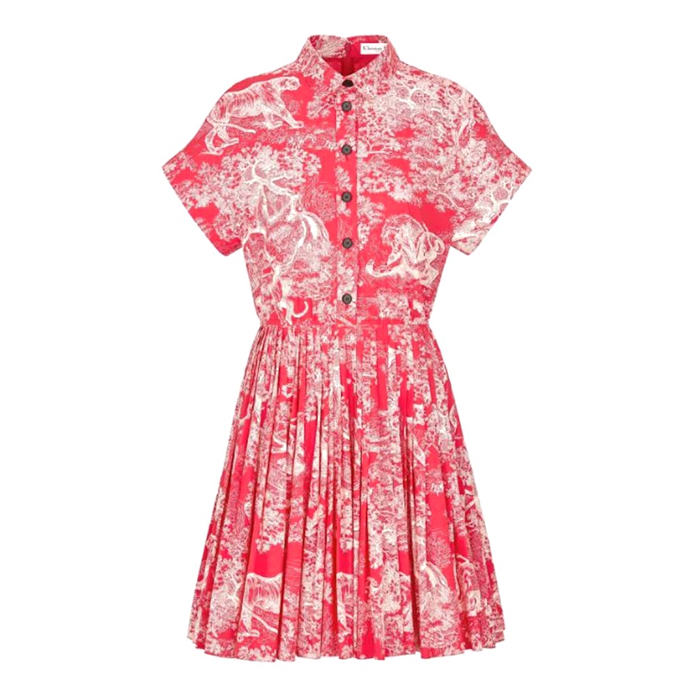 ORDER DIOR MIDLENGTH SHIRT DRESS White and Navy Blue Toile de Jouy Cotton Voile #6 ORDER DIOR MIDLENGTH SHIRT DRESS White and Navy Blue Toile de Jouy Cotton Voile